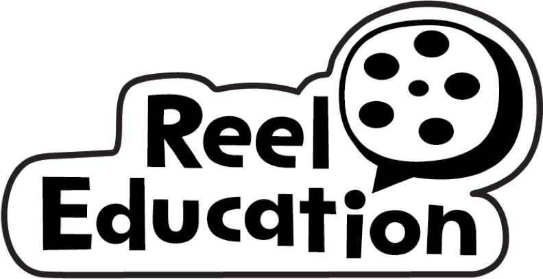 ReelEducation logo in black and white