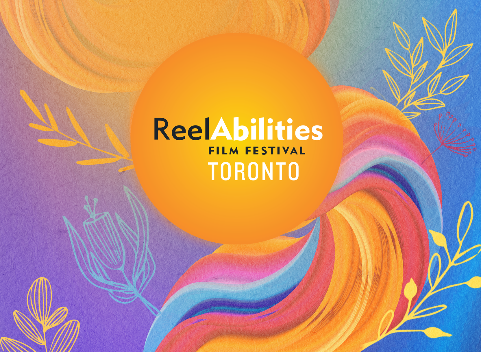 ReelAbilities Film festival Toronto colourful logo graphic